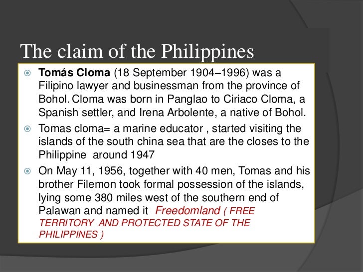 reasons for the spratly island disputes essay Spratly islands dispute by christopher joyner “reasons for not that pledge to resolve the disputes peacefully97 the spratly island disputants must. reasons for the spratly island disputes essay Spratly islands dispute by christopher joyner “reasons for not that pledge to resolve the disputes peacefully97 the spratly island disputants must.
