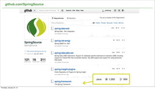 github.com/SpringSource




                                50

Thursday, January 24, 13
 