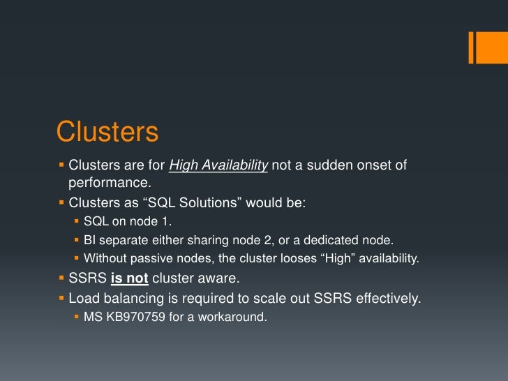 The SQL Stack Design And Configurations