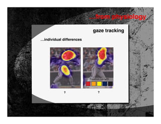 …from physiology

                           gaze tracking
…individual differences




             ?               ?
 