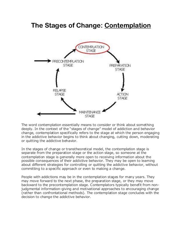 The Stages of Change: An Addiction Treatment Model of Care