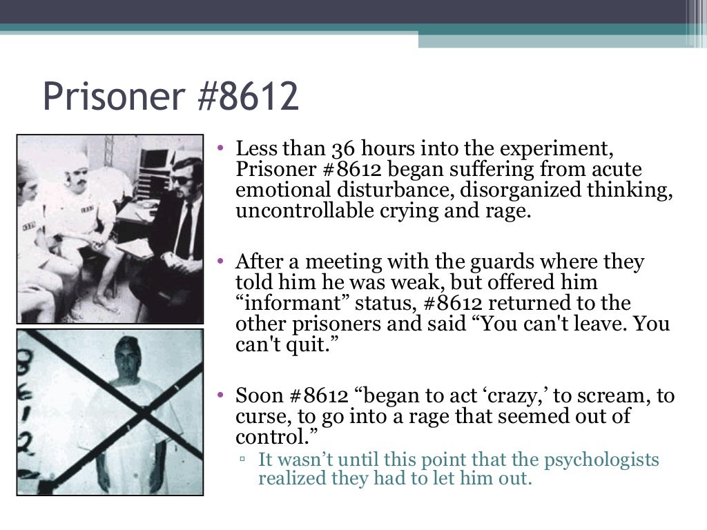 The stanford prison experiment