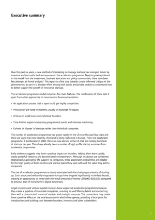 The Startup Factories: The Rise of Accelerator Programs | PDF