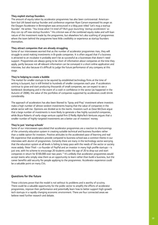 The Startup Factories: The Rise of Accelerator Programs | PDF