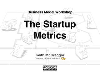 Business Model Workshop



The Startup
  Metrics
    Keith McGreggor
   Director of VentureLab @   ...
 