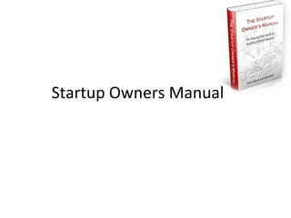 Startup Owners Manual
 
