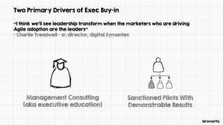 @rsmartly
Two Primary Drivers of Exec Buy-in
“I think we’ll see leadership transform when the marketers who are driving
Ag...