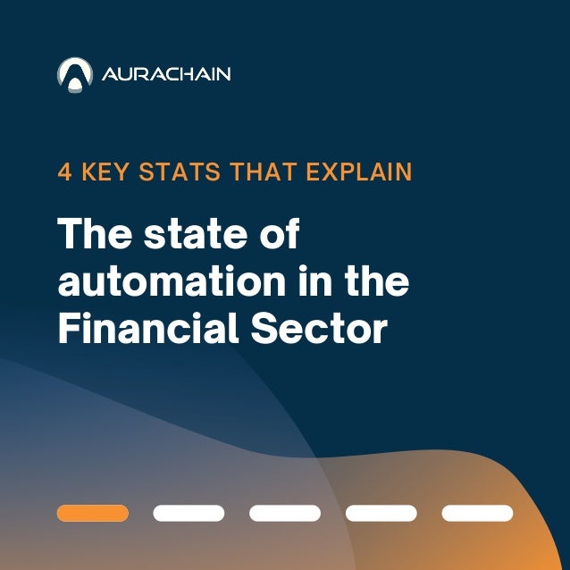 The state of
automation in the
Financial Sector
4 KEY STATS THAT EXPLAIN
 