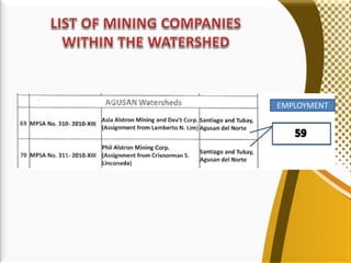 The State of CARAGA Minerals Industry