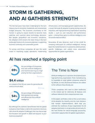 The State of Global AI Adoption in 2023 | PDF