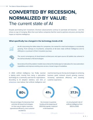 The State of Global AI Adoption in 2023 | PDF