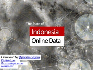 The State of

   Indonesia
   Online Data
               Part I
 