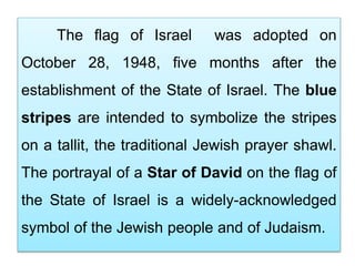 The state of israel and its land