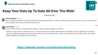 Keep Your Data Up To Date All Over The Web!
https://uberall.com/en-us/author/krystal-taing
55
LMFAO FREE ADVICE FROM SMART PEOPLE
 