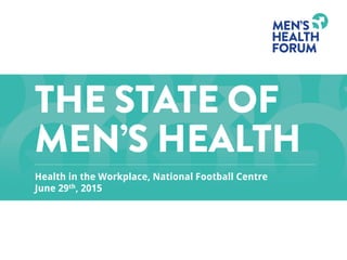 Health in the Workplace, National Football Centre
June 29th, 2015
 