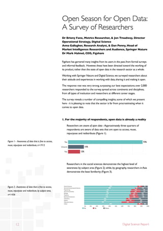 The State of Open Data Report by @figshare | PDF