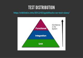 TEST DISTRIBUTION
http://elblinkin.info/2012/03/goldilocks-on-test-sizes/
 