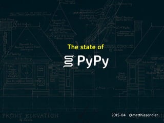 PyPy
The state of
2015-04 @matthiasendler
 