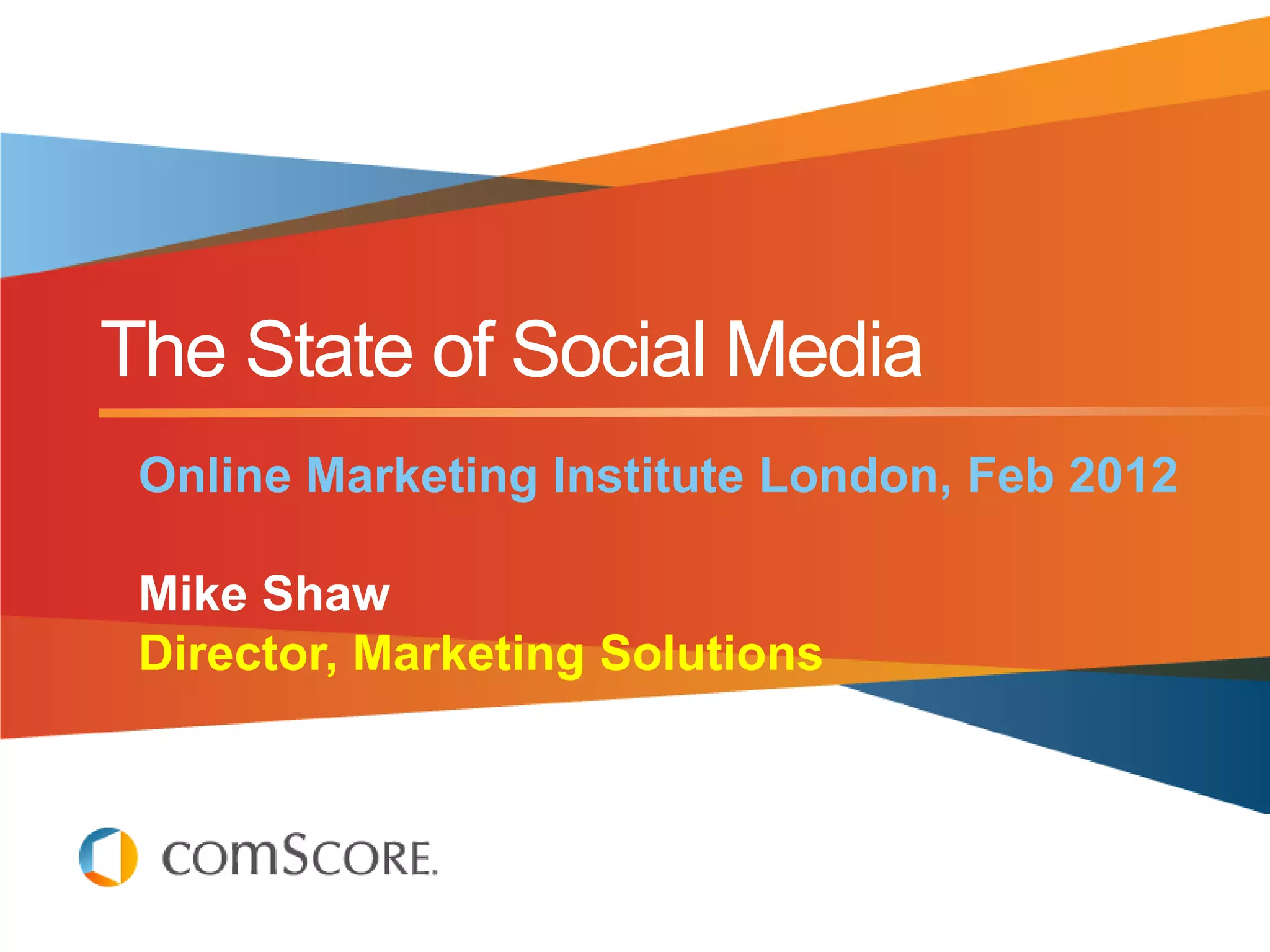 The State of Social Media 2012 | PPT