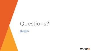 Questions?
@egyp7
 