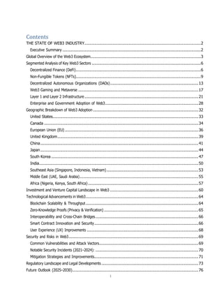 The State of Web3 Industry- Industry Report | PDF