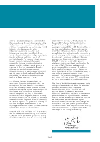 The state of world fisheries and aquaculture 2020 | PDF