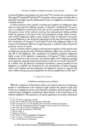 The status and rights of indigenous peoples in latin america | PDF