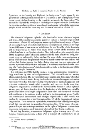 The status and rights of indigenous peoples in latin america | PDF
