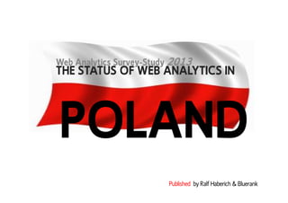 THE STATUS OF WEB ANALYTICS IN
Web Analytics Survey-Study 2013
POLAND
Published by Ralf Haberich & Bluerank
POLAND
 