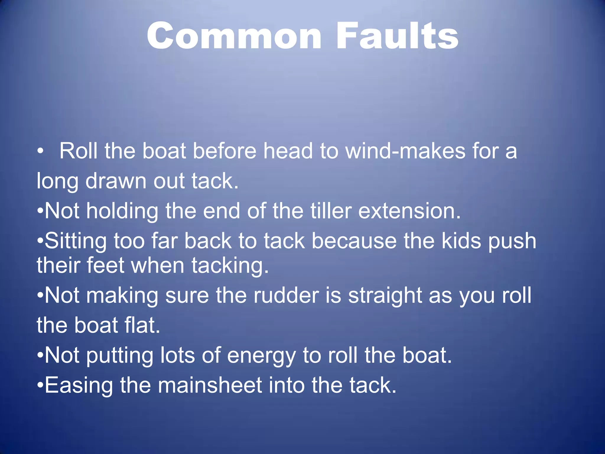 The steps of a basic tack | PPTX