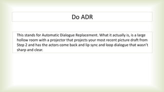 The steps of post production | PPTX