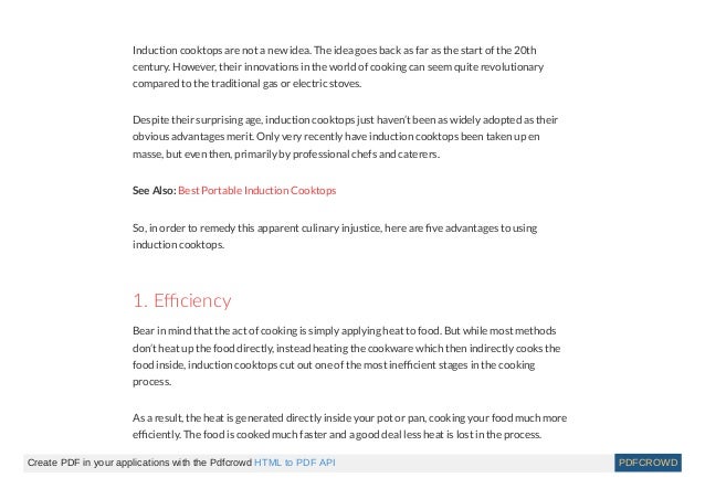 5 Induction Cooktop Advantages