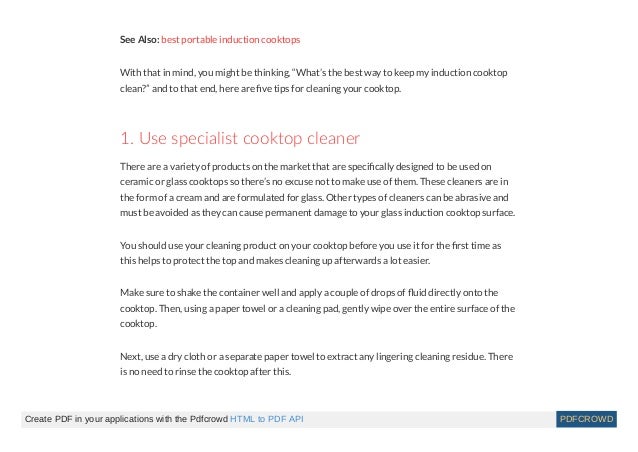 6 Tips To Clean Induction Cooktop