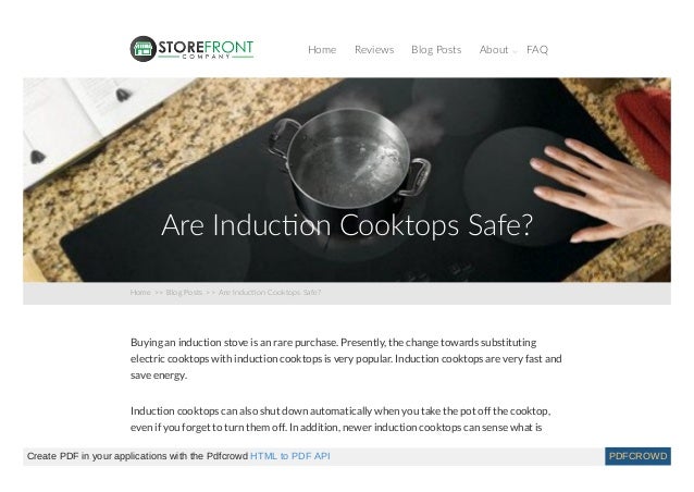 Are Induction Cooktops Safe
