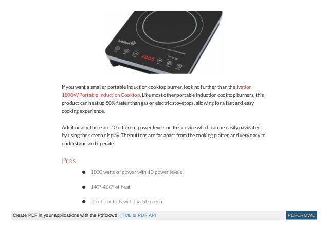 Best Induction Cooktops 2018