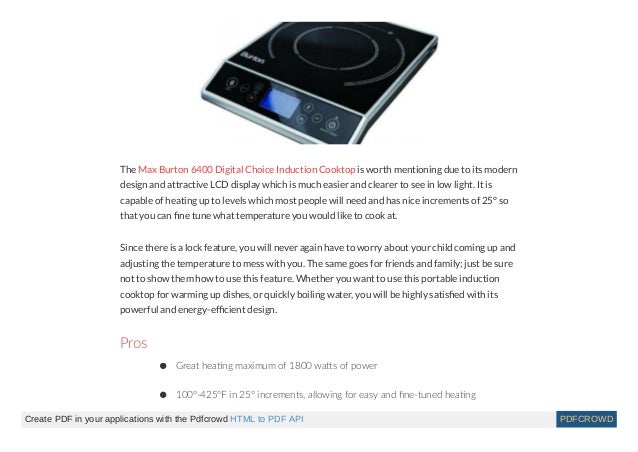 Best Induction Cooktops 2018