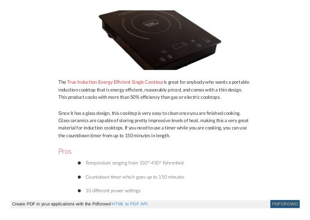Best Induction Cooktops 2018