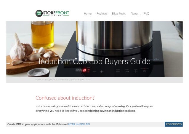Induction Cooktop Buyers Guide
