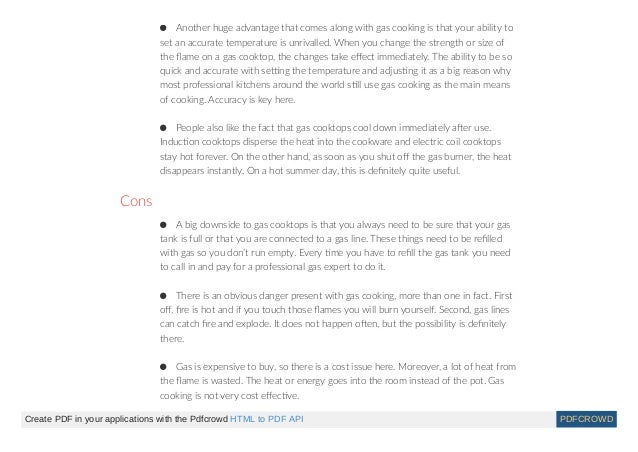 Induction Vs Gas Cooking Pros And Cons