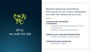 Business Communications: The Story Is Always There