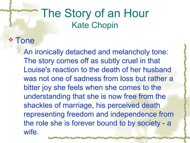 The story of an hour