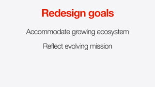 The Story of a Redesign - Aaron Weyenberg - SearchLove 2014 | PPT