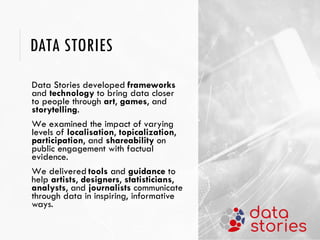 The story of Data Stories Slide 3