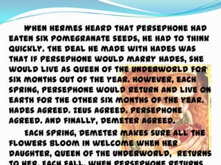 The story of demeter and persephone | PPT
