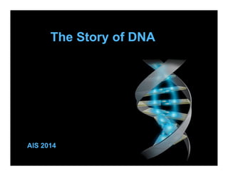 The Story of DNA 
AIS 2014 
 