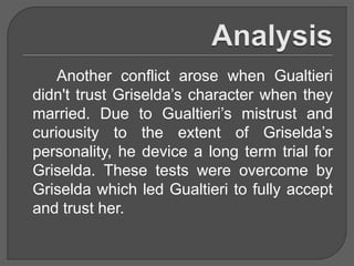 The Story Of Griselda By Giovanni Boccaccio PPTX The Story Of Griselda By Giovanni Boccaccio PPTX