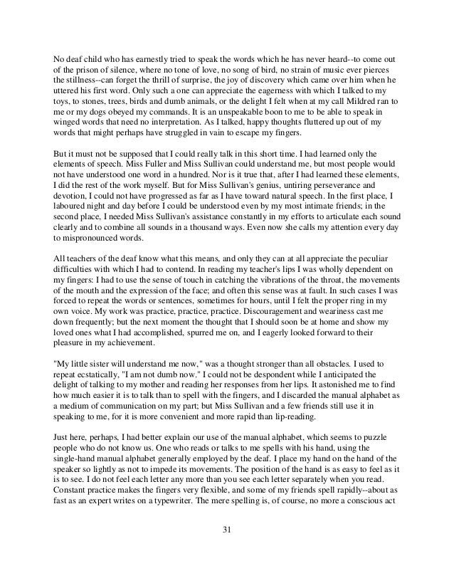 The story of my life