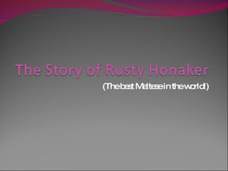 The Story Of Rusty Honaker
