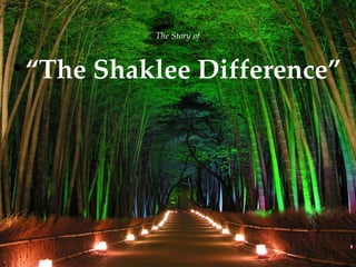 The Story of



“The Shaklee Difference”

{

 