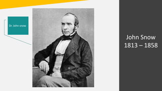 Nop, this one know
nothing
John Snow
1813 – 1858
Dr. John snow
 
